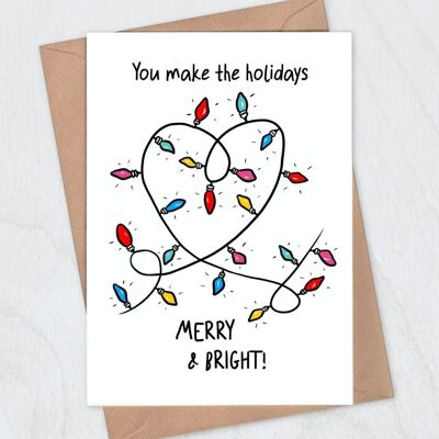 Merry & Bright Christmas Card