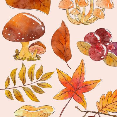 Autumn print 02 | Card A6