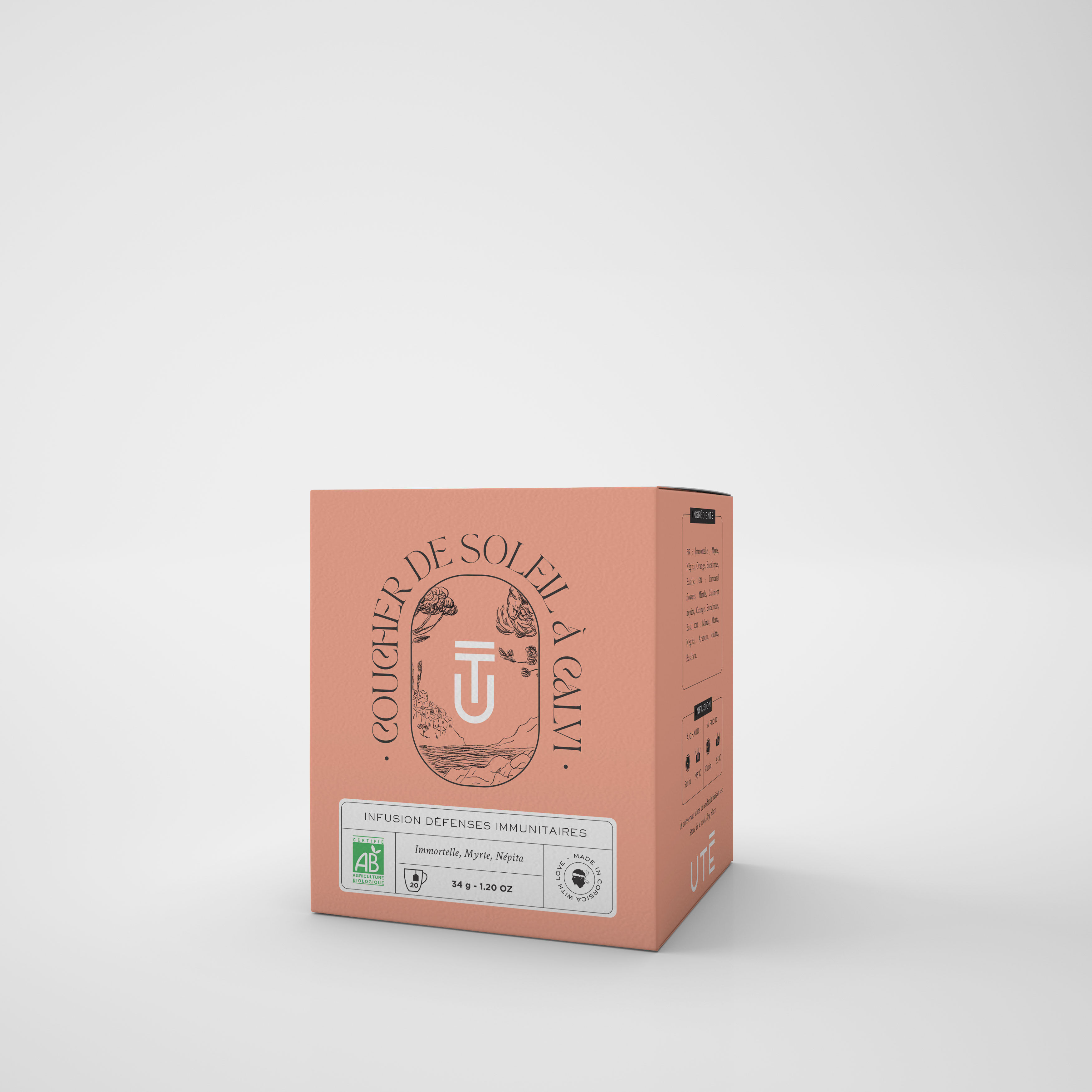 UTÈ - SUNSET IN CALVI - Box of 20 individual sachets