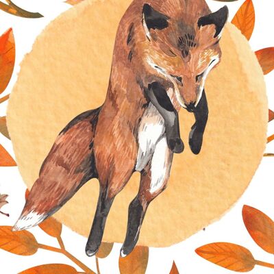 Autumn fox | Card A6