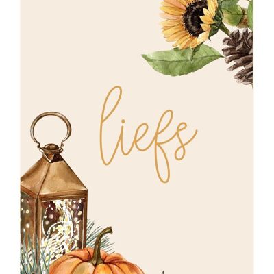 Amour Automne | Carte A6