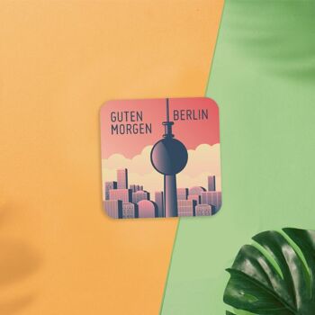 Stadtliebe® | Aimant Berlin flexible "Bonjour Berlin"