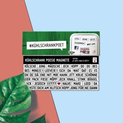 Stadtliebe® | Köln Kühlschrank Poesie Magnete „et kütt, wie et kütt“