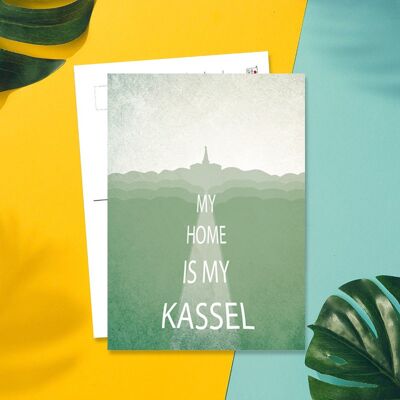 Stadtliebe® | Postal de Kassel "Mi hogar es mi Kassel"