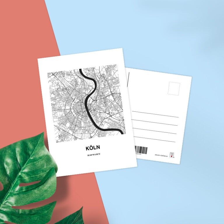 Stadtliebe® | Postal de Colonia "Mapa"