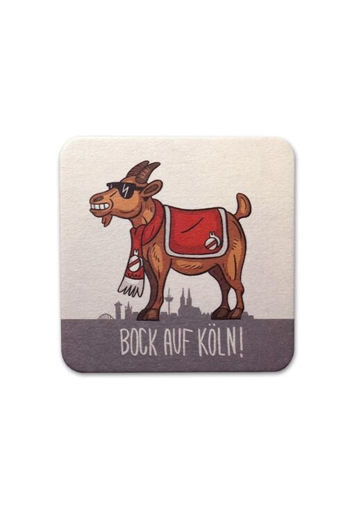 Stadtliebe® | Köln Bierdeckel Postkarte „Bock auf Köln“