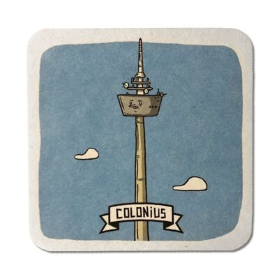 Stadtliebe® | Köln Bierdeckel Postkarte „Colonius“