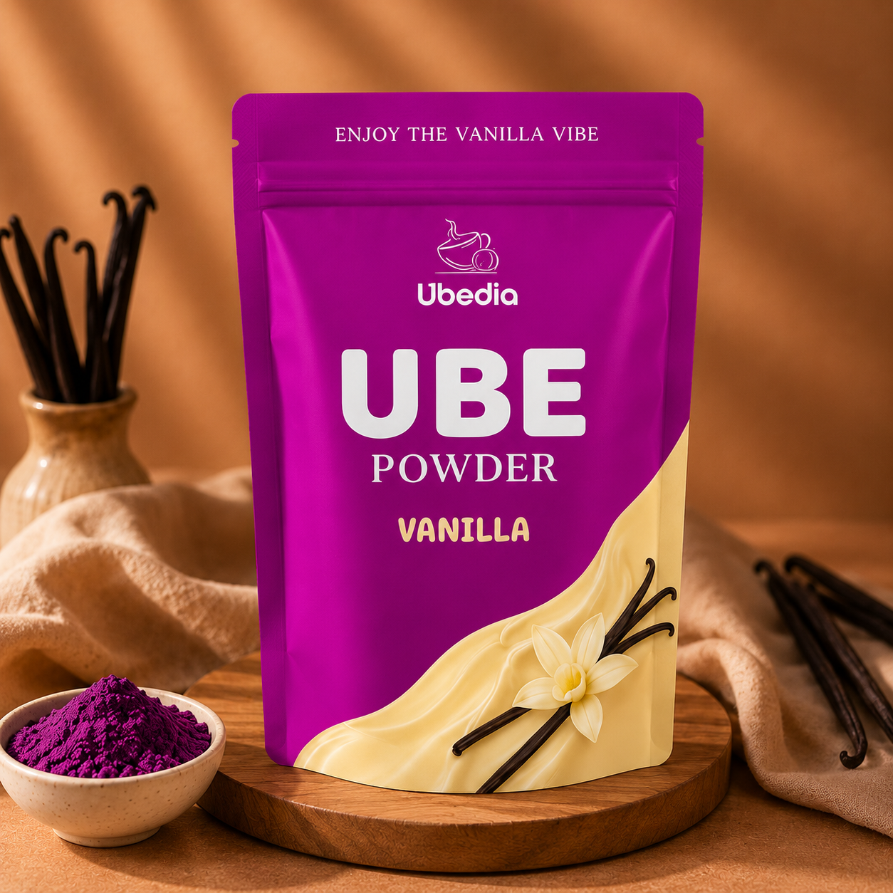 Vanilla Flavored Ube Powder ◈ 100% Pure Natural Ube/Natural Vanilla Flavoring ◈ 100g