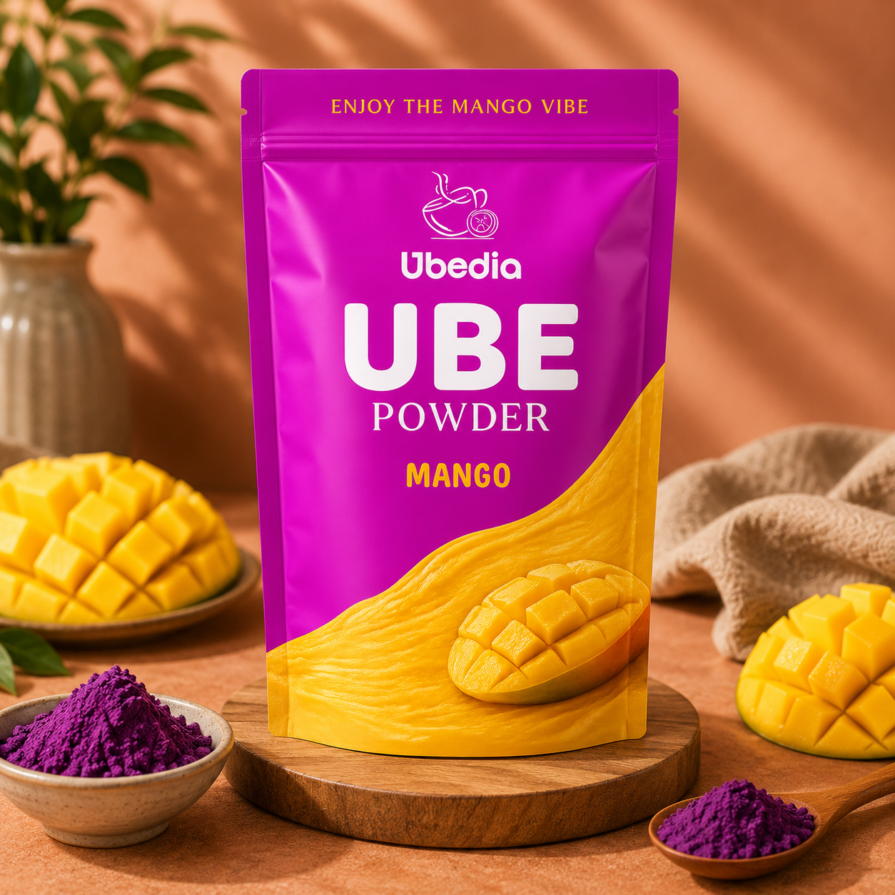 Mango-Flavored Ube Powder ◈ 100% Pure Natural Ube/Natural Mango Flavoring ◈ 100g