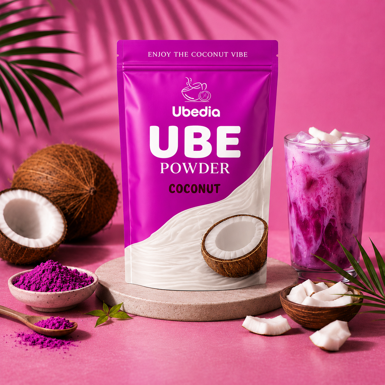 Coconut Flavored Ube Powder ◈ 100% Pure Natural Ube/Natural Coconut Flavor◈ 100g