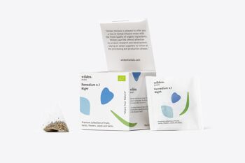 Infusions de plantes bio : Remède N°1 - Nuit - Boîte de 10 x sachets de thé emballés individuellement 1