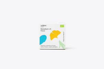 Infusions de plantes bio - Remède N°5 - Focus - Boîte de 10 x sachets de thé emballés individuellement 2