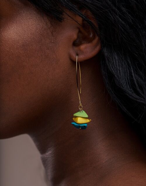 Tapajos Tagua Drop Earrings - Brazil