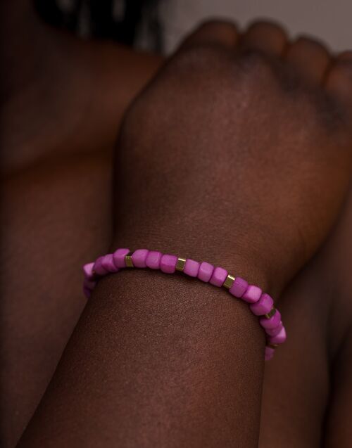 Friendship Tagua Bracelet - Pink