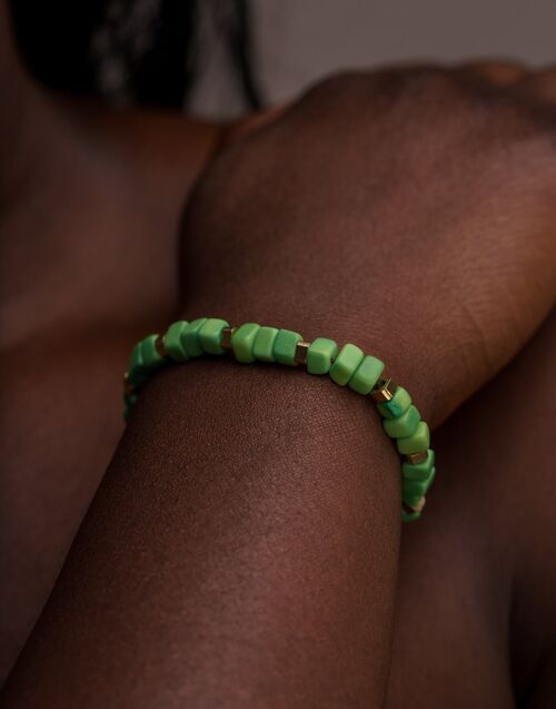 Friendship Tagua Bracelet - Lime Green