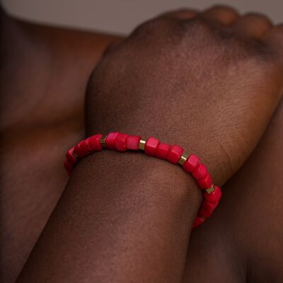 Friendship Tagua Bracelet - Red