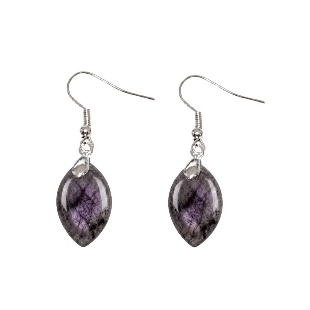 Marquise Violet Reflection Labradorite Earrings