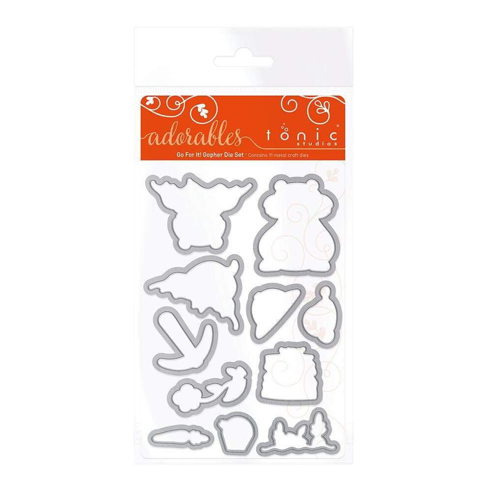 Tonic Studios - Adorables - Go For It Gopher Adorables Die Set - 2577e