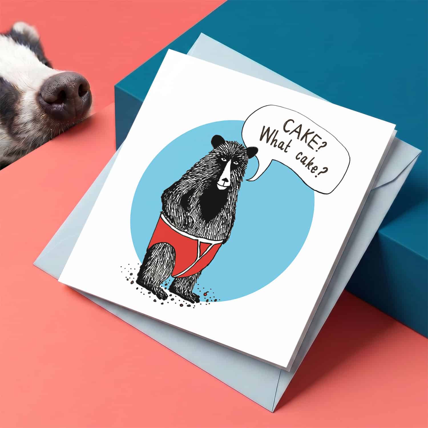 ¿Qué pastel?Tarjeta de Jimbobart - Tarjeta de cumpleaños divertida