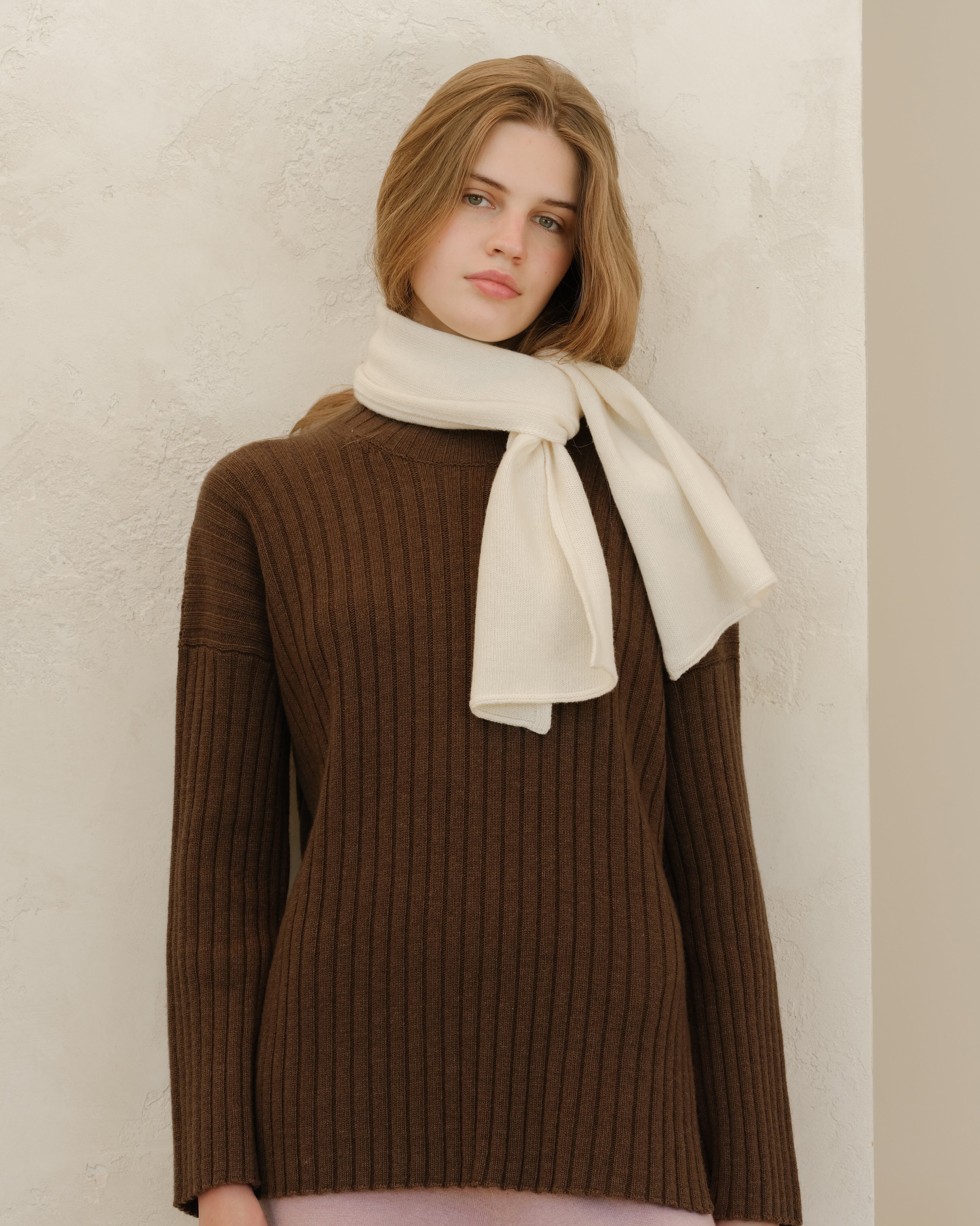 Jabot en mélange de cachemire