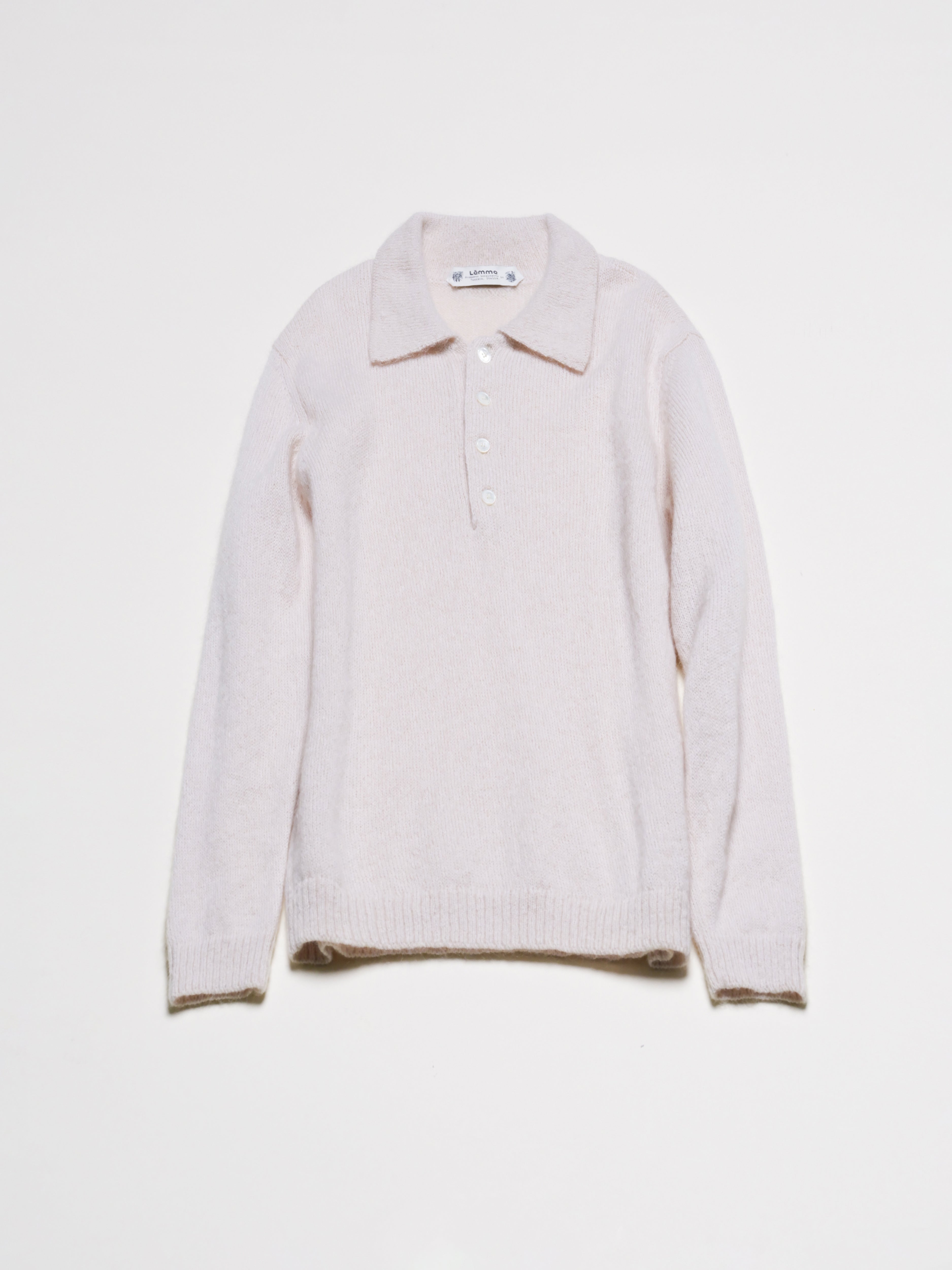 Polo homme en mohair mélangé