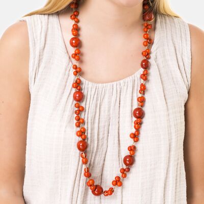 Collier Feliz Long - Orange