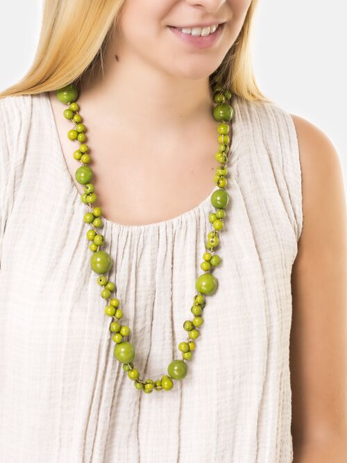 Feliz Necklace Long - Green