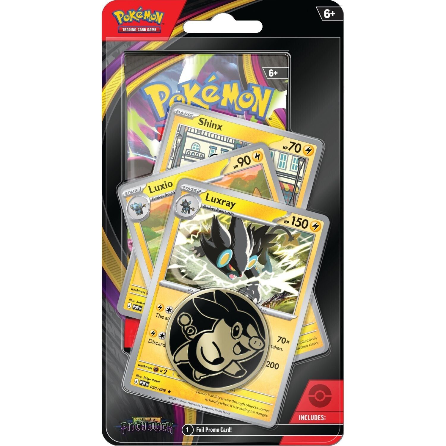 Pokémon Mega Evolution Pitch Black Premium Checklane Blister Luxray