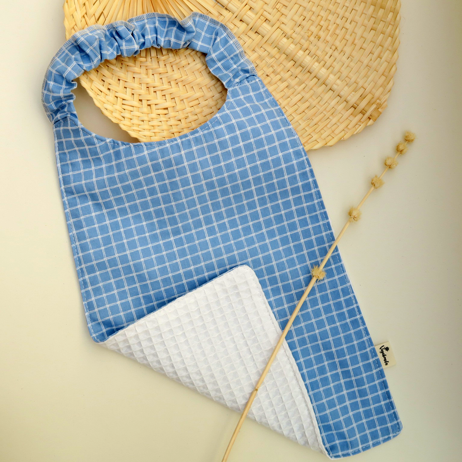 Serviette repas enfant en tissu - Idéale pour la cantine - JULES BLEU