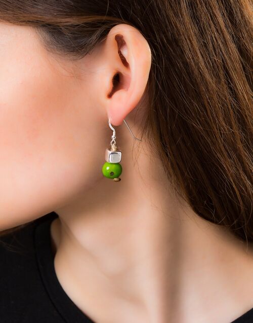Acai Berry Earrings - Green