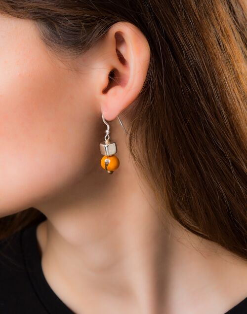 Acai Berry Earrings - Yellow