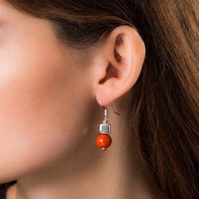 Acai Berry Earrings - Orange