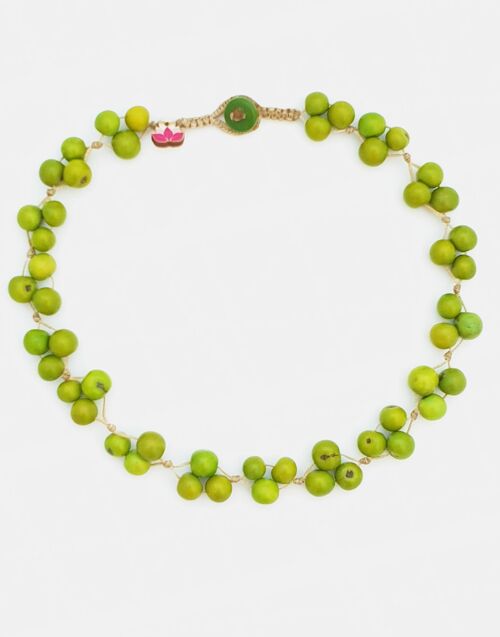 Acai Berry Short Necklace - Green
