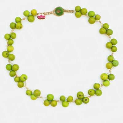 Acai Berry Short Necklace - Green