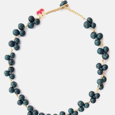 Acai Berry Short Halskette - Denim Blue