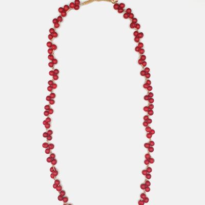 Acai Berry Long Halskette - Rot