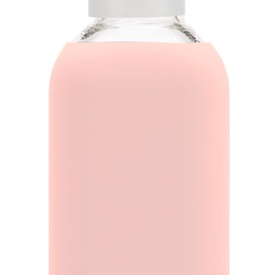 beVIVID drinking bottle glass - bottle glass 850ml pink salt