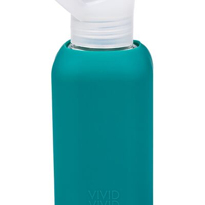 beVIVID botella de vidrio para beber - botella de vidrio de 500 ml de profundidad