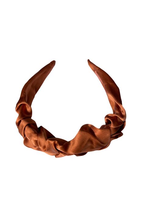 beVIVID Haarreifen Seide Kupfer - Silk Hair Halo Stretch Copper Candy