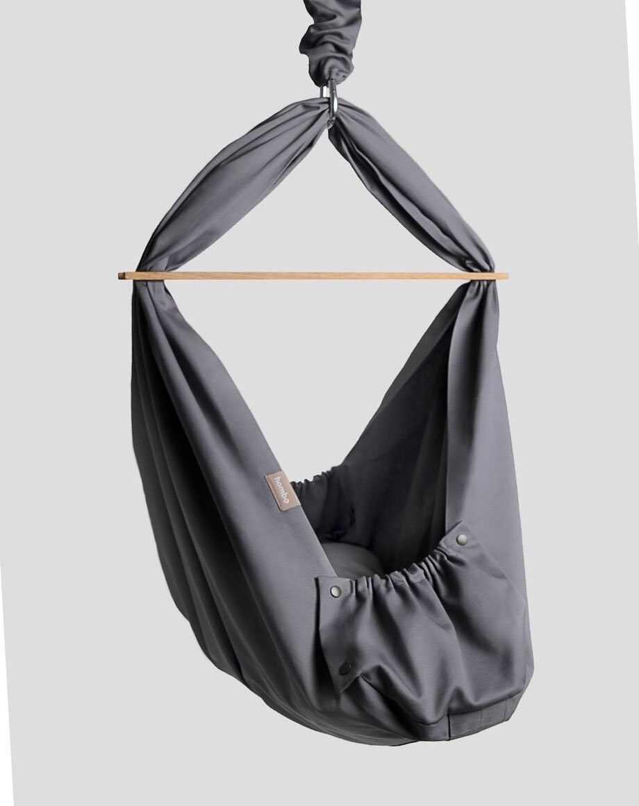 amaca per bambini homba® culla sospesa in cotone grigio