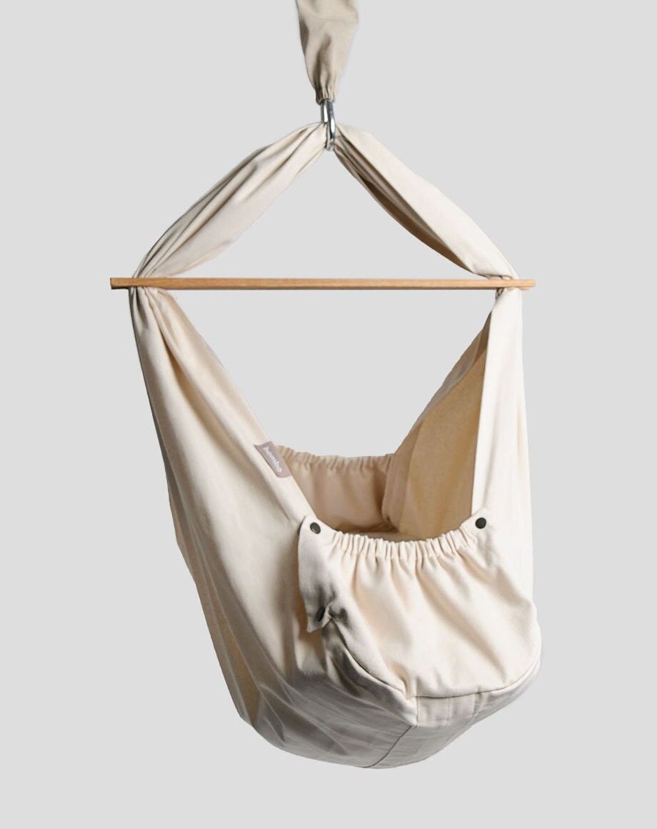 Homba Babyhaken Hängewiege Baumwolle creme