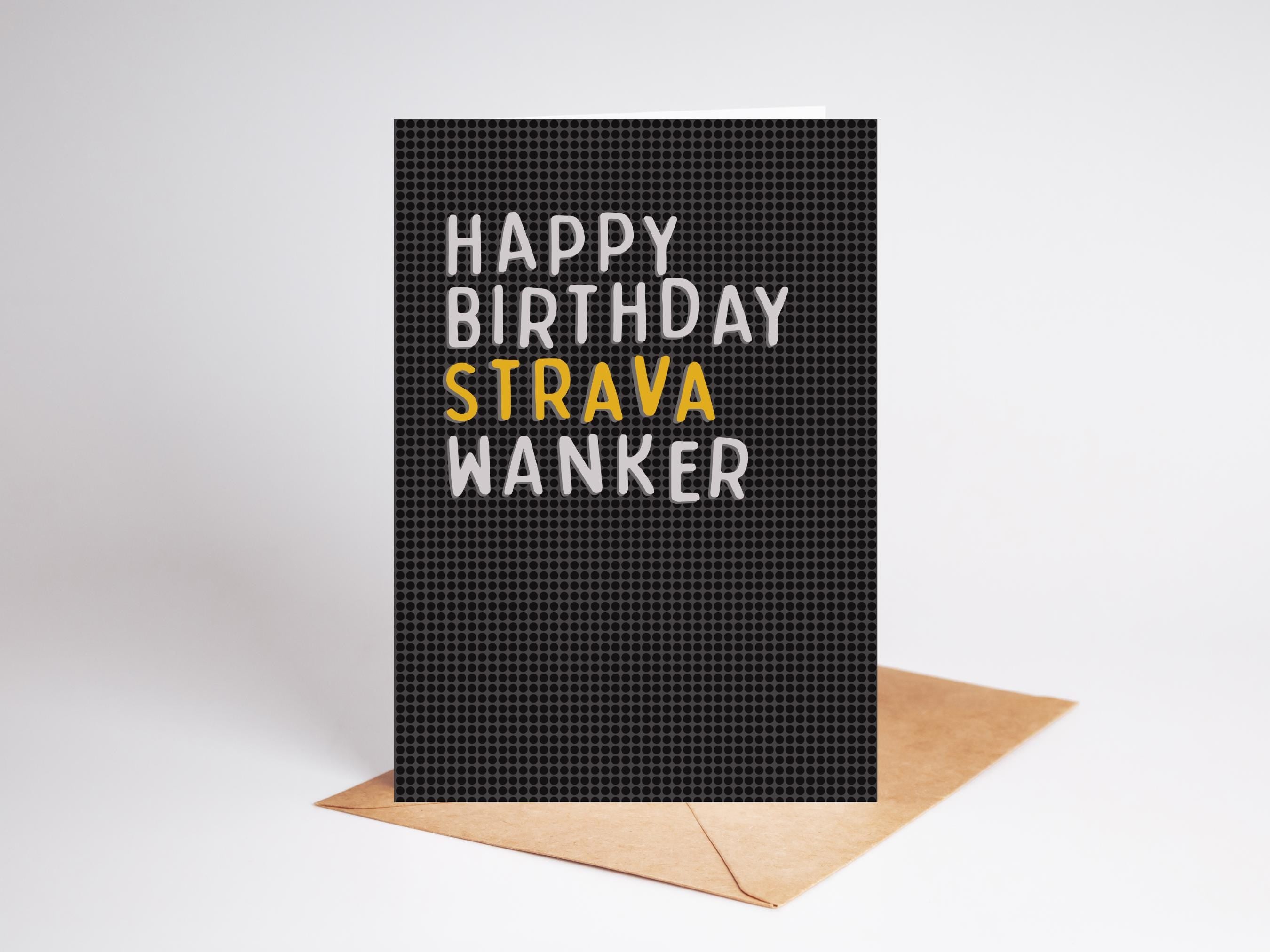 Strava Wanker | Birthday Card