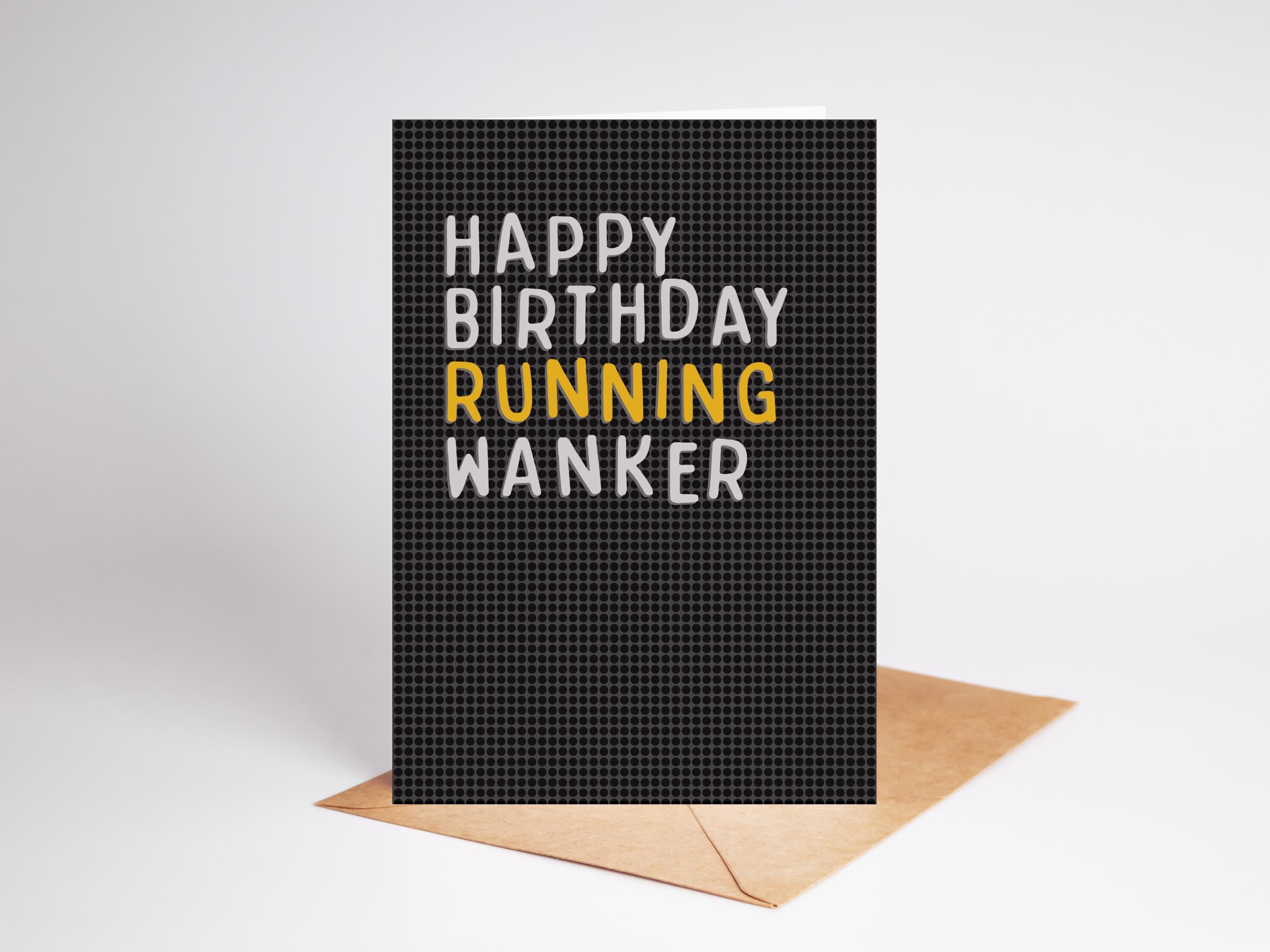 Running Wanker | Birthday Card