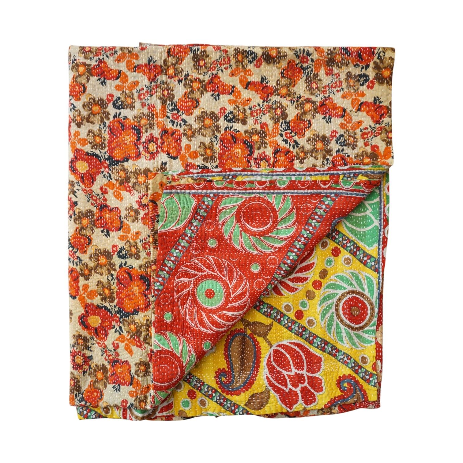 Kantha blanket N°12