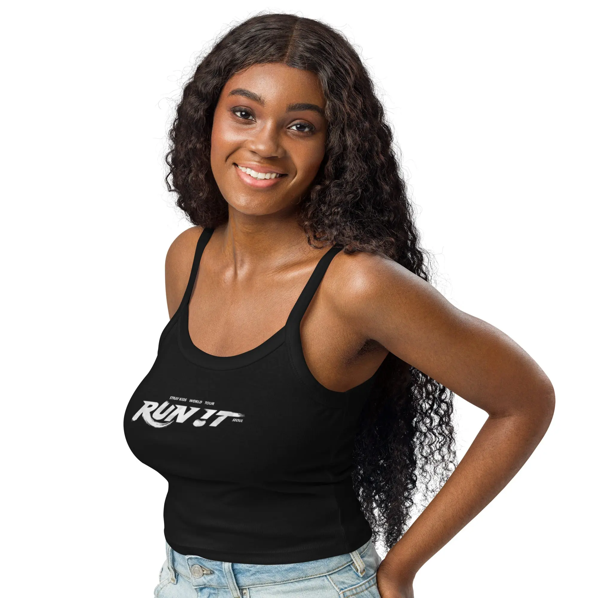 Buy wholesale Women's micro-rib tank top Stray kids Run it