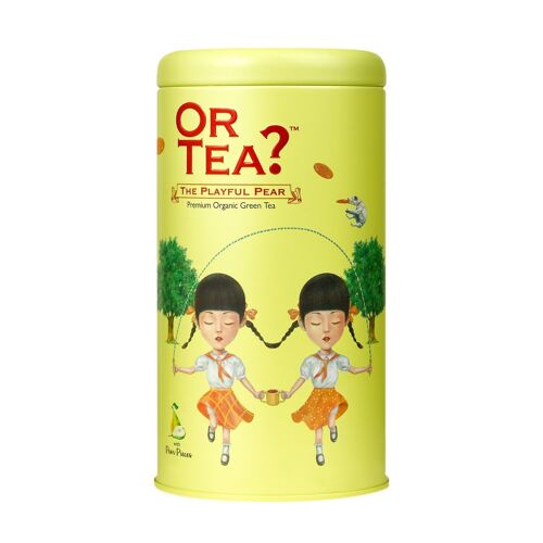 The Playful Pear-  organic green tea with pear- Canister (Glossy)- 85g