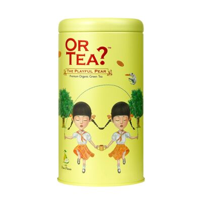 The Playful Pear- té verde orgánico con pera- Bote (Brillante)- 85g