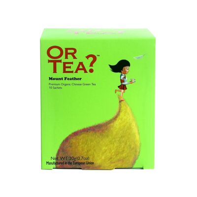 Mount Feather -   organic green tea-  10-Sachet Box