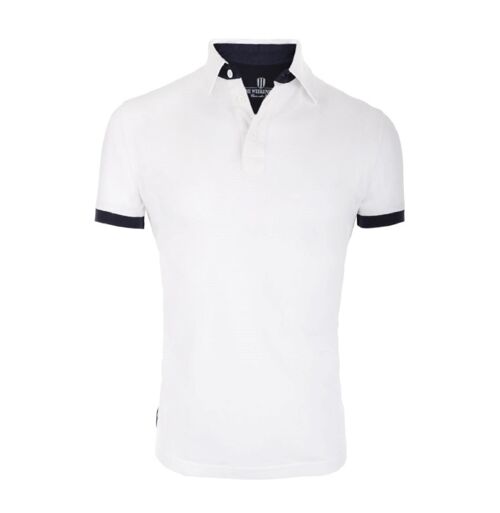 Polo H MC - Surfer - Blanc