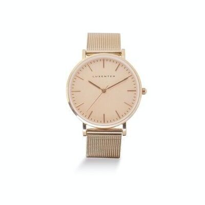 Murna 18K Rose Gold Plated Metal Alloy Watch.